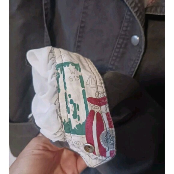 Utex Vintage Rare 80s Black Women’s Sz Med Jacket Monaco Theme Lining Romainia - Picture 4 of 8